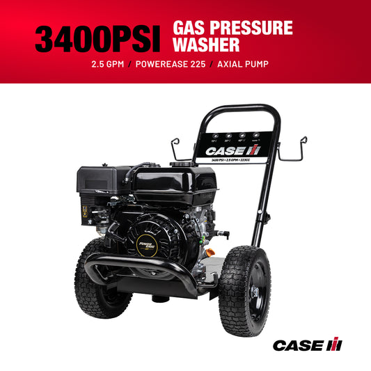 Case IH 3,400PSI 2.5GPM Cold Water Gas Pressure Washer
