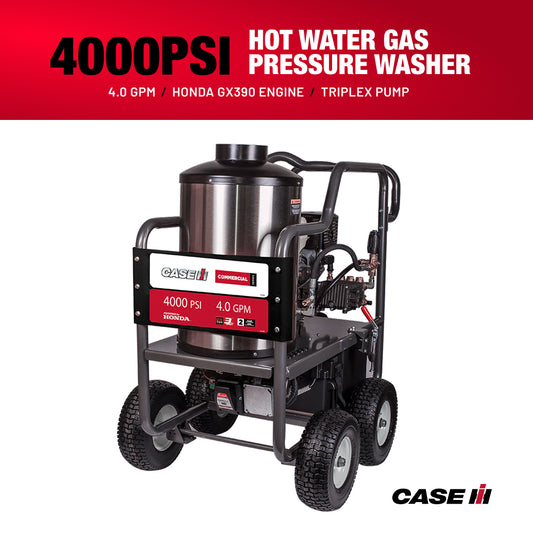 Case IH 4,000 PSI 4.0 GPM Hot Water Gas Pressure Washer