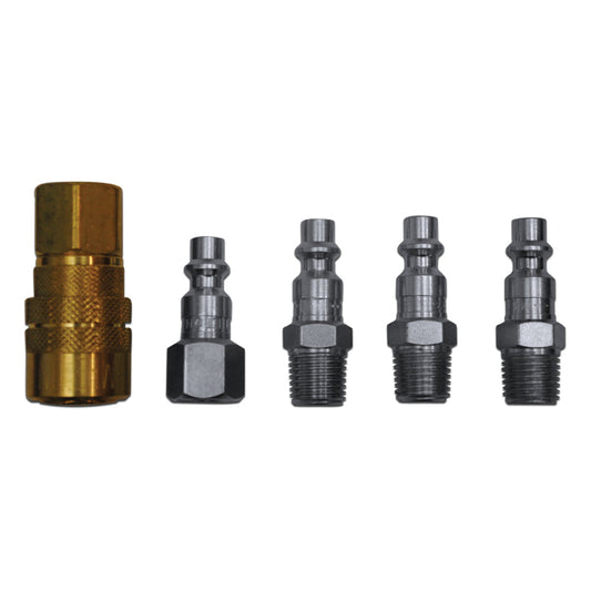 5 Piece 1/4" Air Fitting Quick Connect Set for Case IH Air Compressors