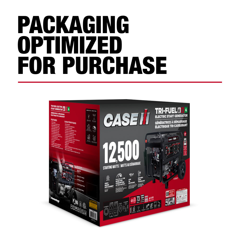 Case IH 12,500 Watt Tri-Fuel Generator
