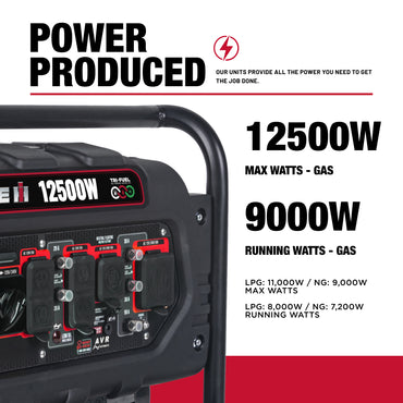 Case IH 12,500 Watt Tri-Fuel Generator