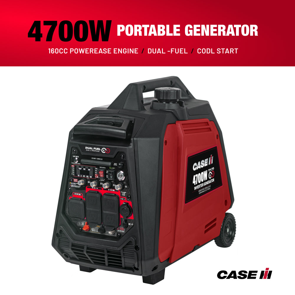 Case IH 4,700 Watt Dual-Fuel Digital Inverter Generator