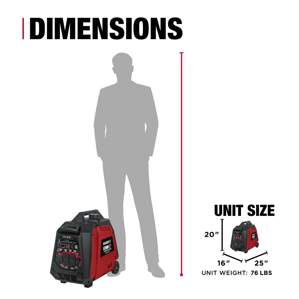 Case IH 4,700 Watt Dual-Fuel Digital Inverter Generator