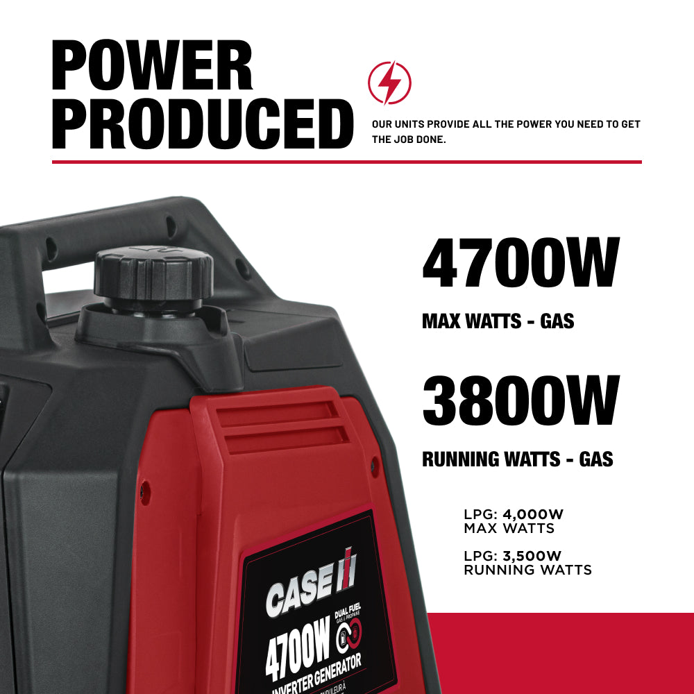 Case IH 4,700 Watt Dual-Fuel Digital Inverter Generator