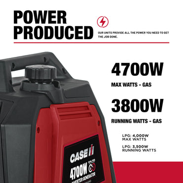 Case IH 4,700 Watt Dual-Fuel Digital Inverter Generator