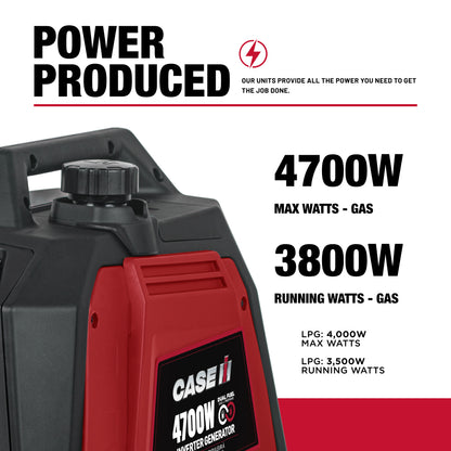Case IH 4,700 Watt Dual-Fuel Digital Inverter Generator