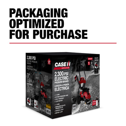 Case IH 2,300PSI 1.7GPM 2 in 1 Electric Pressure Washer