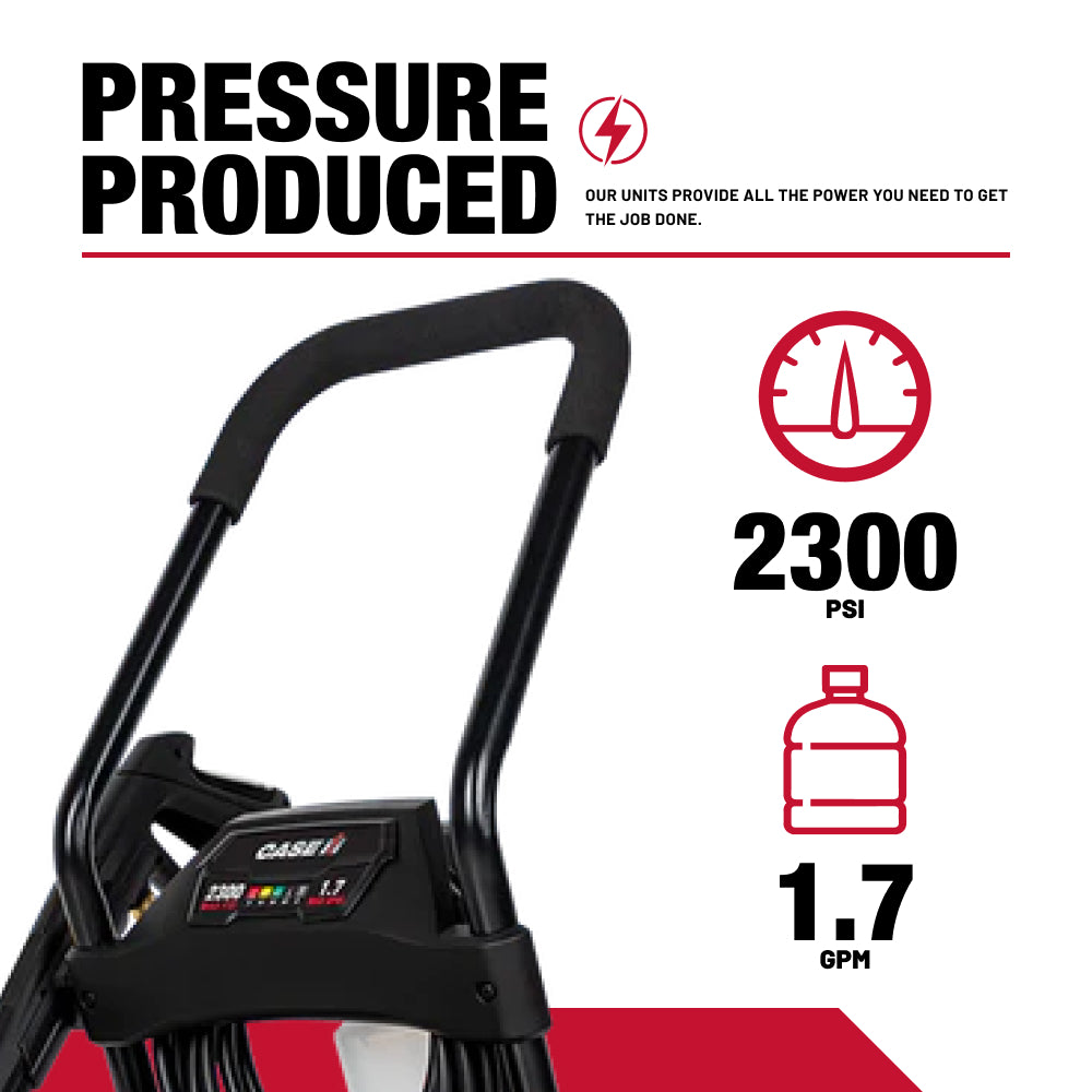 Case IH 2,300PSI 1.7GPM 2 in 1 Electric Pressure Washer