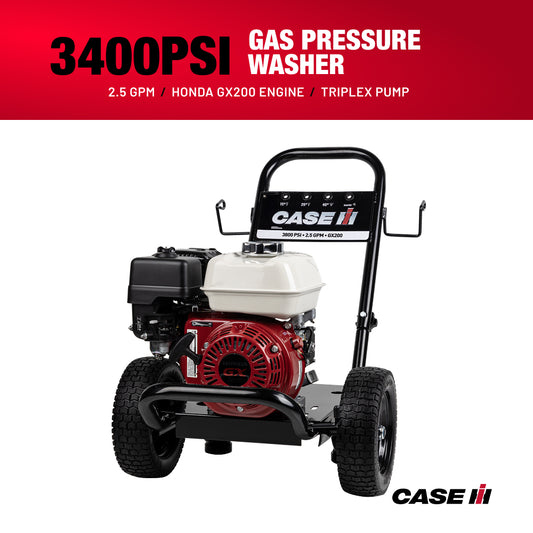 Case IH 3,800PSI 2.5GPM Cold Water Gas Pressure Washer