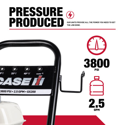 Case IH 3,800PSI 2.5GPM Cold Water Gas Pressure Washer