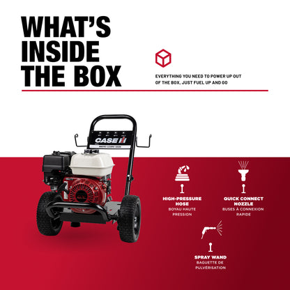 Case IH 3,800PSI 2.5GPM Cold Water Gas Pressure Washer