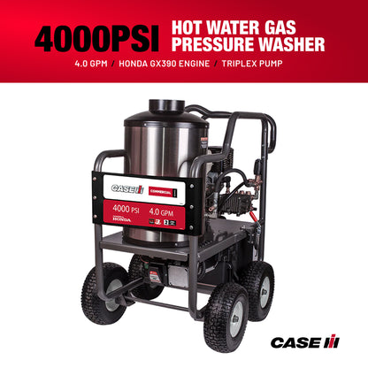 Case IH 4,000 PSI 4.0 GPM Hot Water Gas Pressure Washer