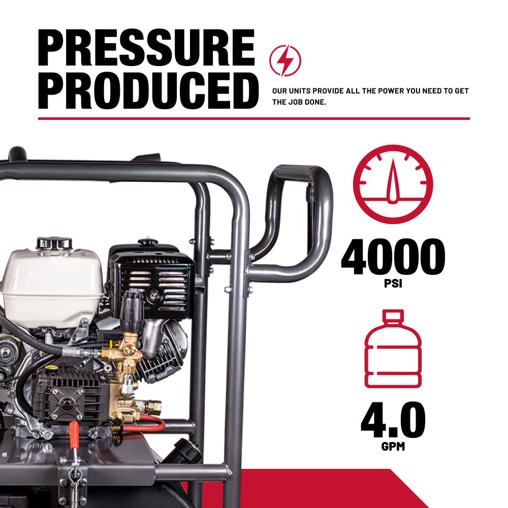 Case IH 4,000 PSI 4.0 GPM Hot Water Gas Pressure Washer