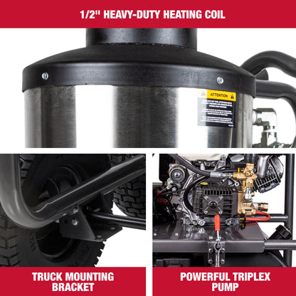 Case IH 4,000 PSI 4.0 GPM Hot Water Gas Pressure Washer