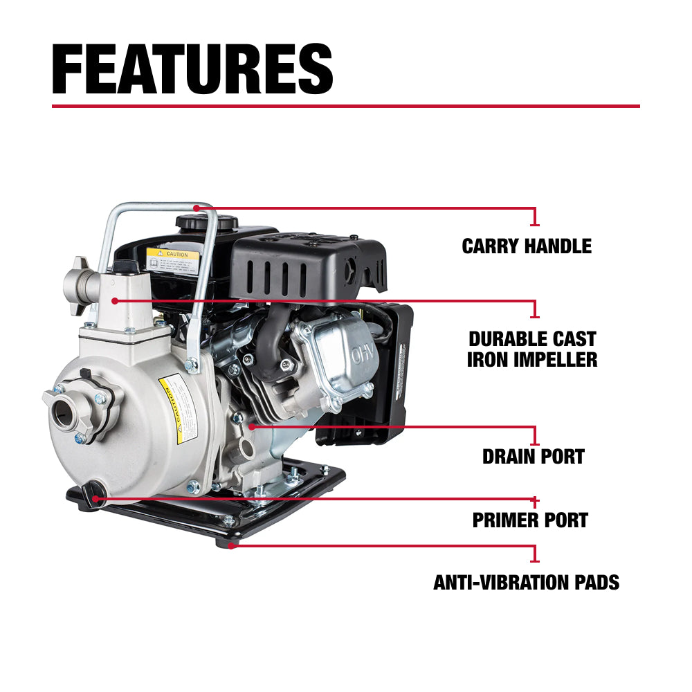 Case IH 1" 2.5 HP Water Transfer Pump