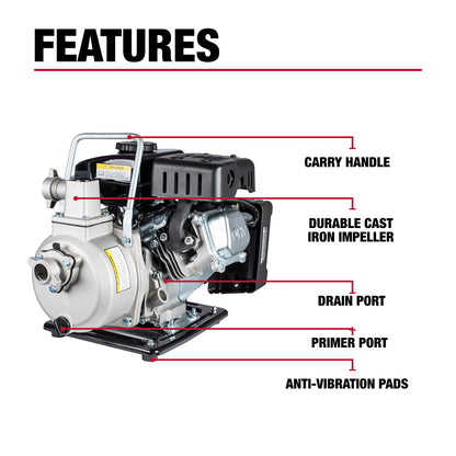 Case IH 1" 2.5 HP Water Transfer Pump