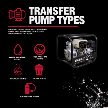 Case IH 2" 158 GPM 200CC Water Transfer Pump