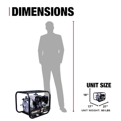 Case IH 2" 200CC 158GPM NPT Semi-Trash Pump