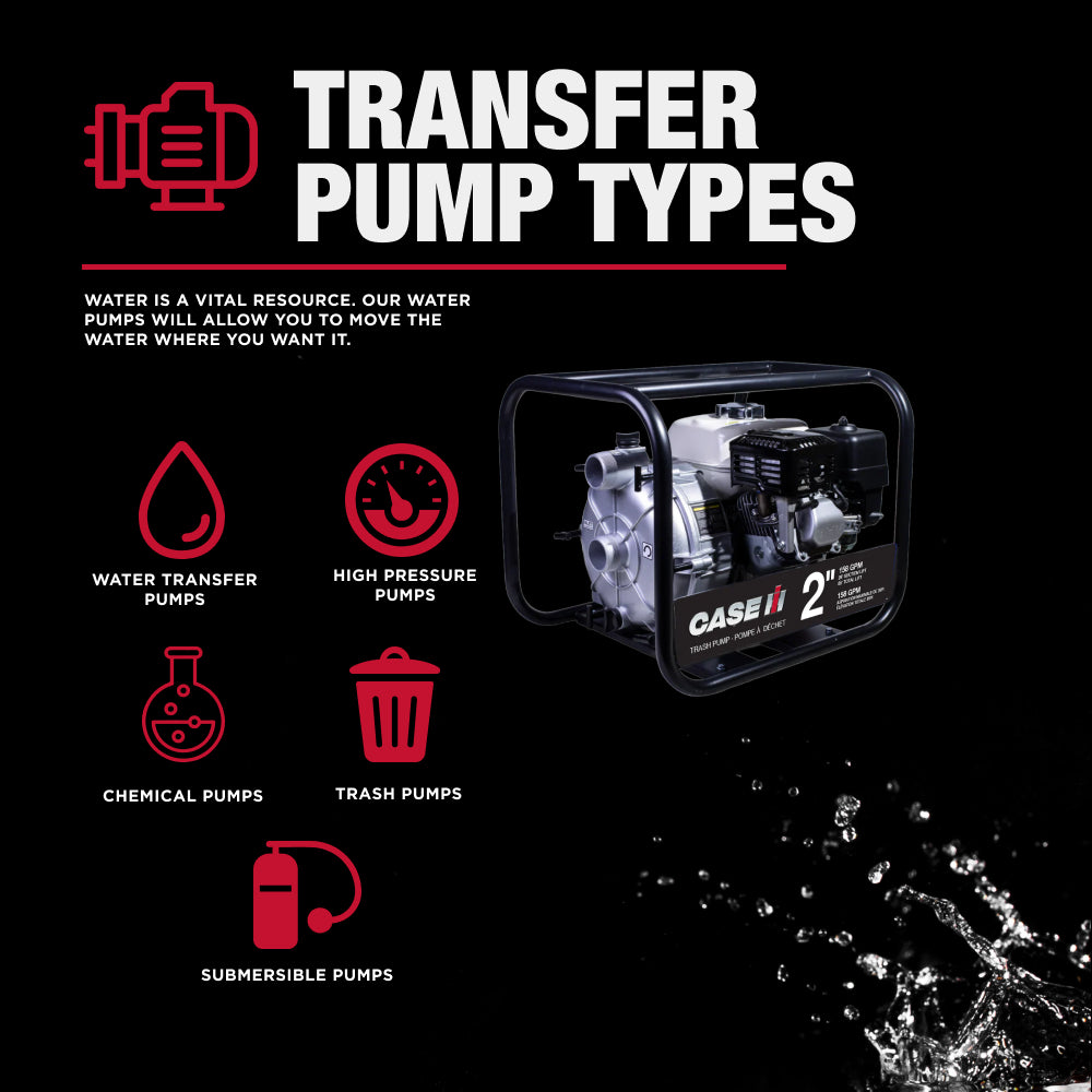 Case IH 2" 200CC 158GPM NPT Semi-Trash Pump