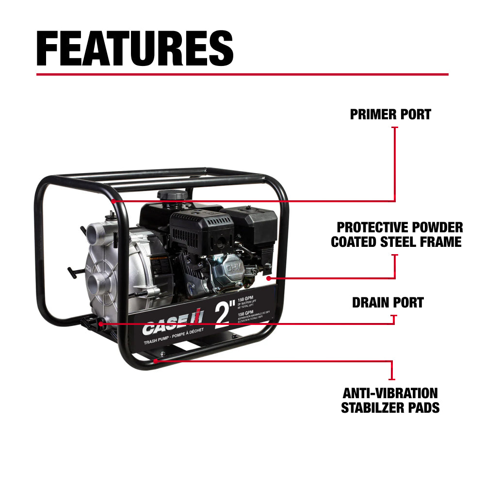 Case IH 2" 212CC Semi-Trash Pump