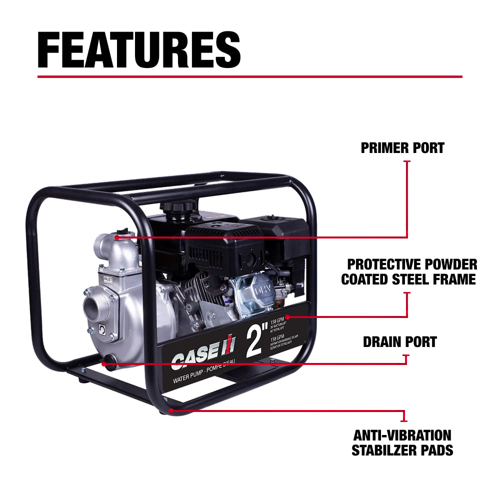 Case IH 2" 212CC Water Transfer Pump