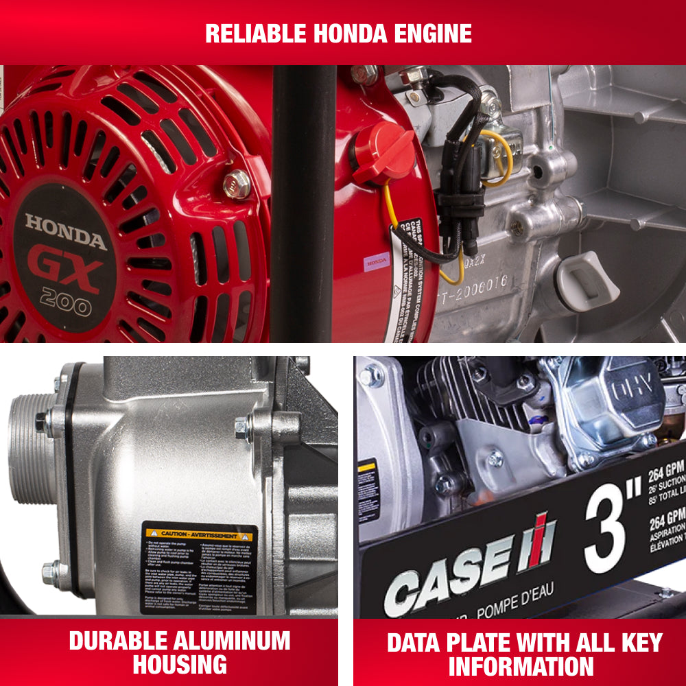 Case IH 3" 265 GPM 200CC Water Transfer Pump