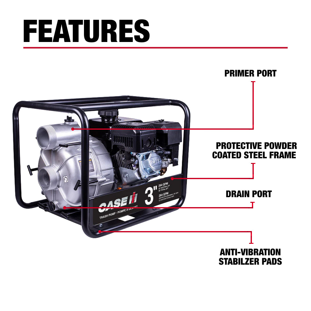 Case IH 3" 212CC Semi-Trash Pump