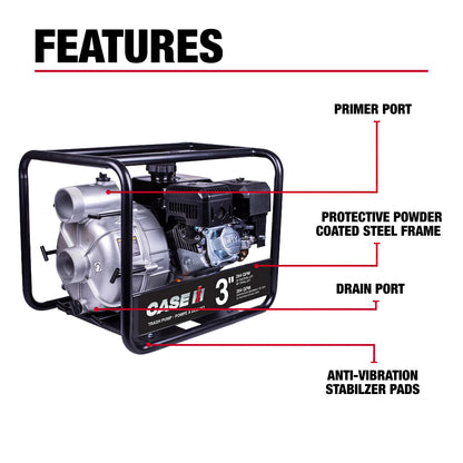 Case IH 3" 212CC Semi-Trash Pump